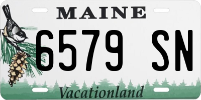 ME license plate 6579SN