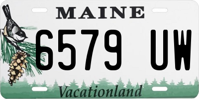 ME license plate 6579UW