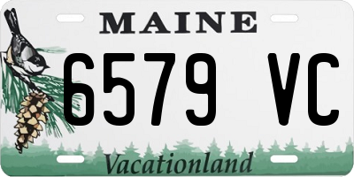 ME license plate 6579VC