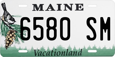 ME license plate 6580SM