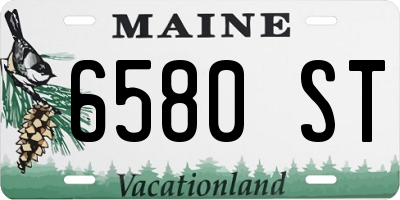 ME license plate 6580ST