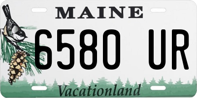 ME license plate 6580UR