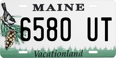 ME license plate 6580UT