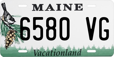 ME license plate 6580VG