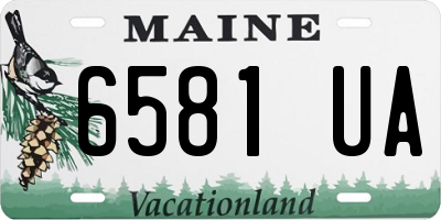 ME license plate 6581UA
