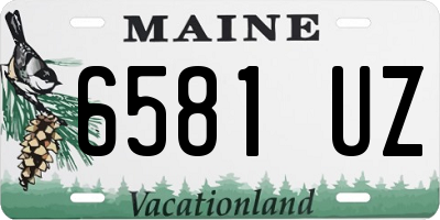 ME license plate 6581UZ