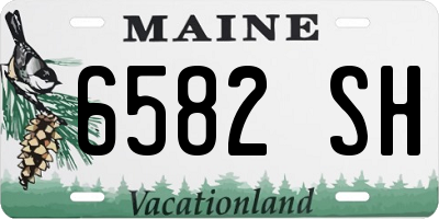 ME license plate 6582SH