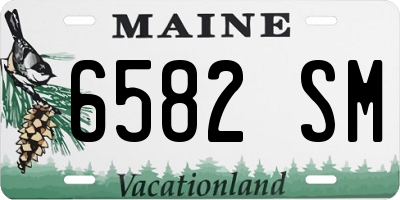 ME license plate 6582SM