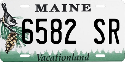 ME license plate 6582SR