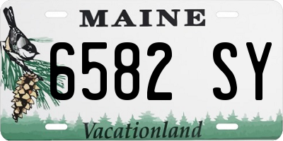 ME license plate 6582SY