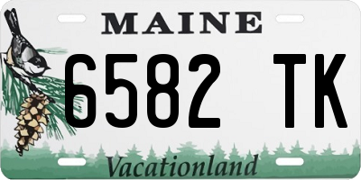 ME license plate 6582TK