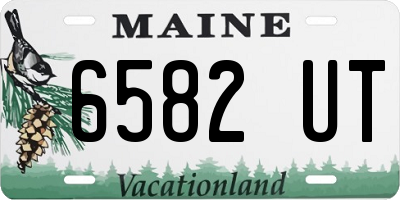 ME license plate 6582UT