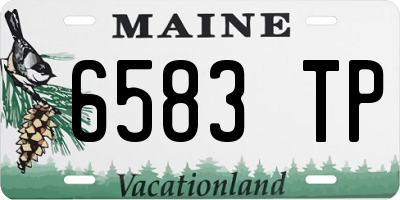 ME license plate 6583TP