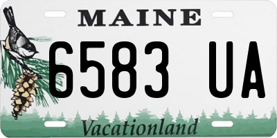 ME license plate 6583UA