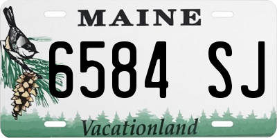 ME license plate 6584SJ