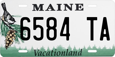 ME license plate 6584TA