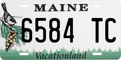 ME license plate 6584TC