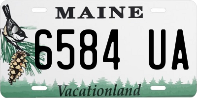 ME license plate 6584UA