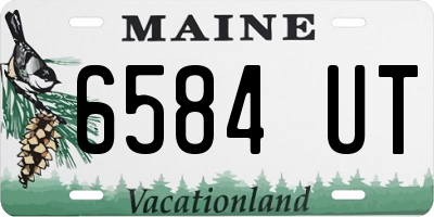 ME license plate 6584UT