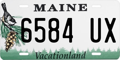 ME license plate 6584UX