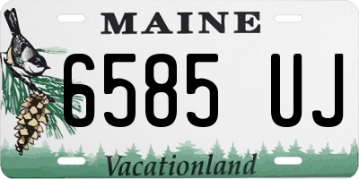 ME license plate 6585UJ