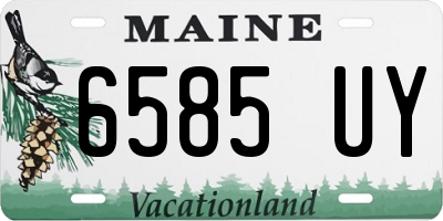 ME license plate 6585UY