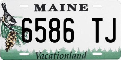 ME license plate 6586TJ