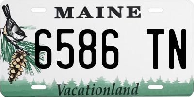ME license plate 6586TN