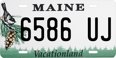 ME license plate 6586UJ