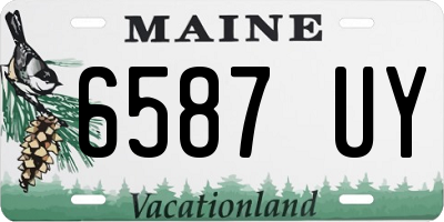 ME license plate 6587UY