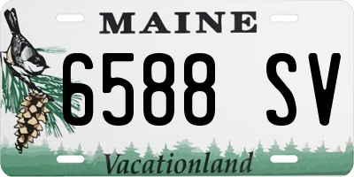 ME license plate 6588SV