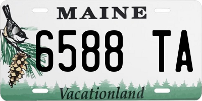 ME license plate 6588TA