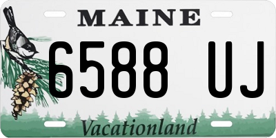 ME license plate 6588UJ