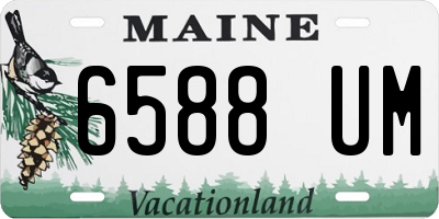 ME license plate 6588UM