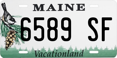 ME license plate 6589SF