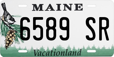ME license plate 6589SR