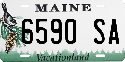 ME license plate 6590SA