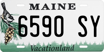 ME license plate 6590SY