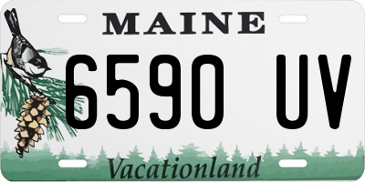 ME license plate 6590UV