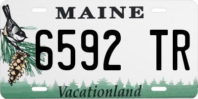 ME license plate 6592TR