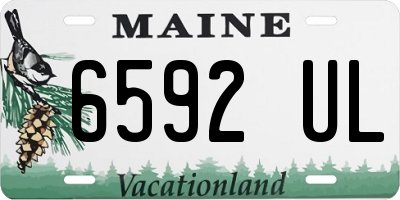 ME license plate 6592UL