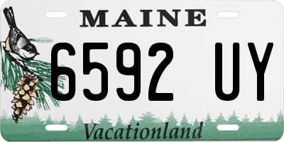 ME license plate 6592UY