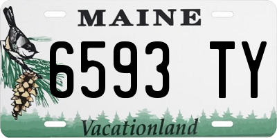 ME license plate 6593TY