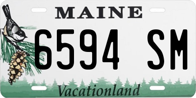 ME license plate 6594SM