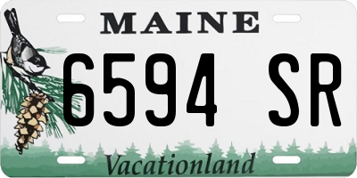 ME license plate 6594SR