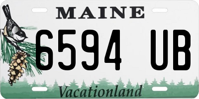 ME license plate 6594UB