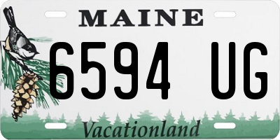 ME license plate 6594UG