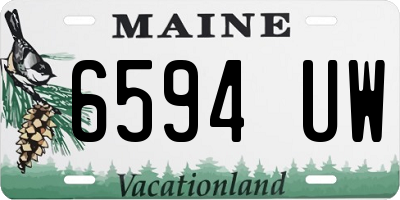 ME license plate 6594UW