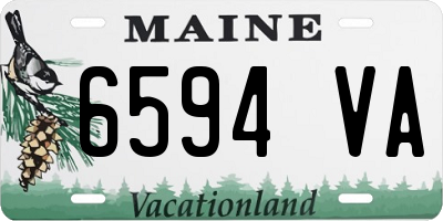 ME license plate 6594VA