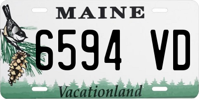 ME license plate 6594VD